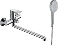 Смеситель с длинным изливом для ванны BELZ B22678 хром