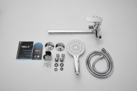 Смеситель с длинным изливом для ванны BELZ B22678 хром