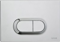 Комплект Унитаз приставной Ceramicanova Cubic Rimless CN1809 с микролифтом, безободковый + Кнопка VitrA 740-0940 сталь + Бачок