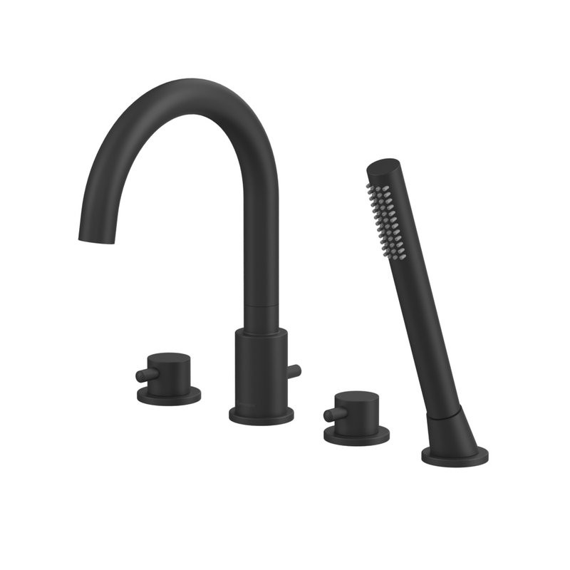 Смеситель на борт ванны WHITECROSS Y Y1232BL С ВНУТРЕННЕЙ ЧАСТЬЮ, черный матовый