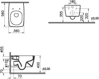 Комплект VitrA Metropole L-Box 9820B003-7201