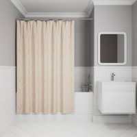 Штора для ванной IDDIS Base BG01P18i11 180х200, розовая