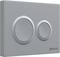 Комплект Berges Ego XL 043319 Унитаз подвесной с микролифтом + Система инсталляции + Кнопка смыва матовый хром
