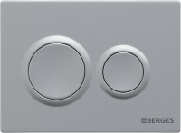 Комплект Berges Ego XL 043319 Унитаз подвесной с микролифтом + Система инсталляции + Кнопка смыва матовый хром