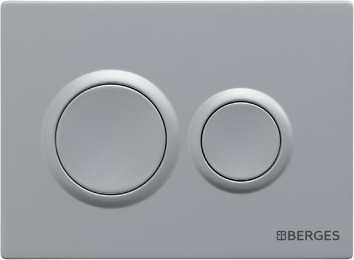 Комплект Berges Ego XL 043319 Унитаз подвесной с микролифтом + Система инсталляции + Кнопка смыва матовый хром