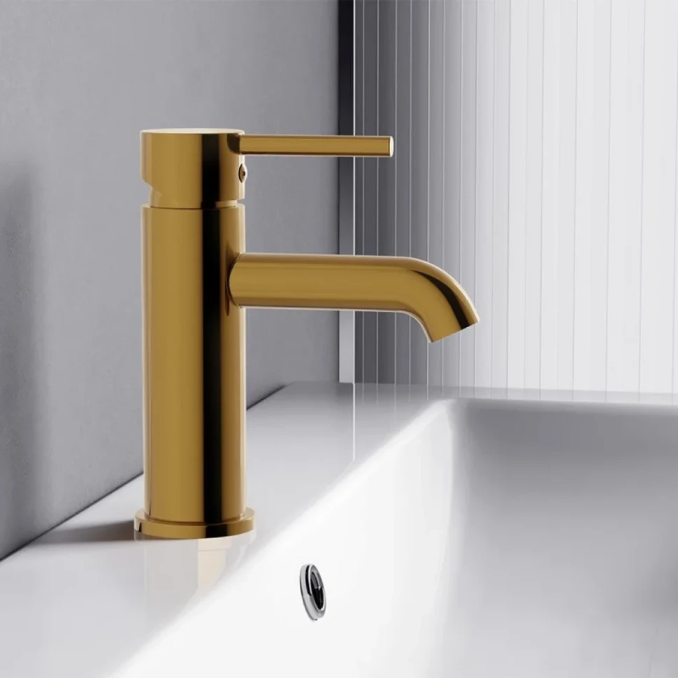 Смеситель для раковины Damixa Scandinavian Pure 360210600 золото