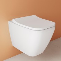 Комплект Унитаз подвесной VitrA Integra Square белый глянцевый + Крышка с микролифтом, петли хром + Инсталляция VitrA V-Fix Core + Кнопка смыва Root R 740-2280 хром
