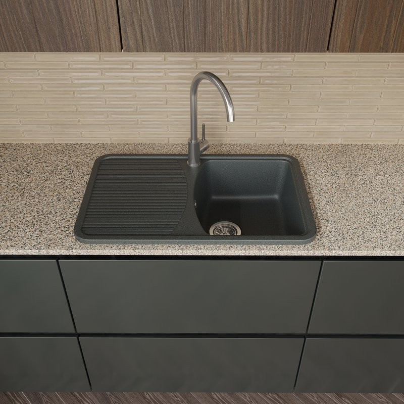 Мойка кухонная Domaci Парма 76-47-225 антрацит