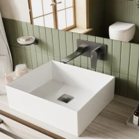 Смеситель для раковины Wasserkraft Wiese 8430 С ВНУТРЕННЕЙ ЧАСТЬЮ, оружейная сталь Смеситель для раковины Wasserkraft Wiese 8430 С ВНУТРЕННЕЙ ЧАСТЬЮ, оружейная сталь