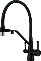 Смеситель для кухни Zorg Sanitary ZR 356 YF-Black Nickel черный никель