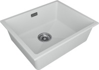 Комплект Мойка Paulmark Lumi LU55-WH белая + Измельчитель Bone Crusher BC 910-SL-Slim Line
