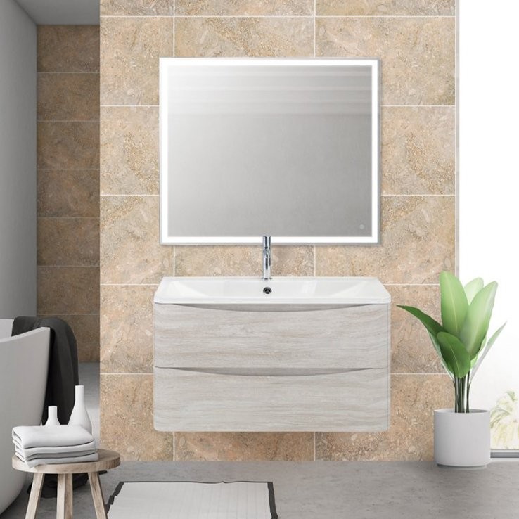 Мебель для ванной комнаты BelBagno Acqua 80 подвесная, rovere vintage bianco