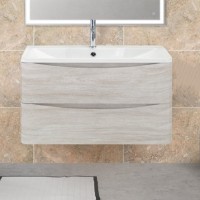 Мебель для ванной комнаты BelBagno Acqua 80 подвесная, rovere vintage bianco
