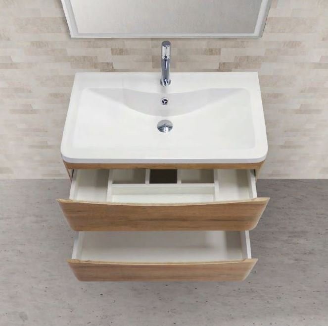 Мебель для ванной комнаты BelBagno Acqua 80 подвесная, rovere vintage bianco