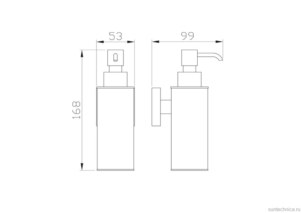 Дозатор Wonzon & Woghand WW-8932-BN брашированный никель