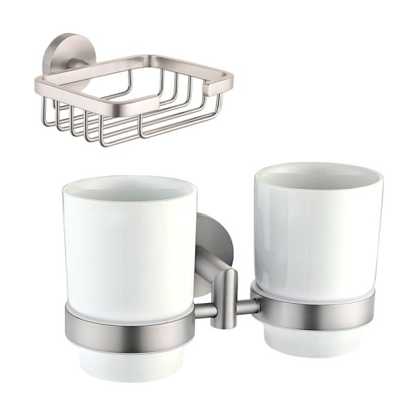 Набор Стакан Allen Brau Priority 6.31003-BN + Мыльница 6.31004-BN