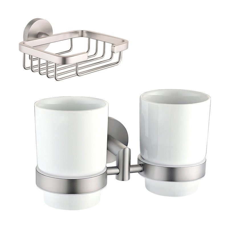 Набор Стакан Allen Brau Priority 6.31003-BN + Мыльница 6.31004-BN