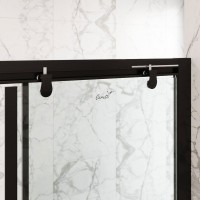Душевой уголок Ceruttispa Marbella 120B-L 120x80, профиль черный