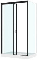 Душевой уголок Ceruttispa Marbella 120B-L 120x80, профиль черный