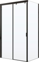 Душевой уголок Ceruttispa Marbella 120B-L 120x80, профиль черный