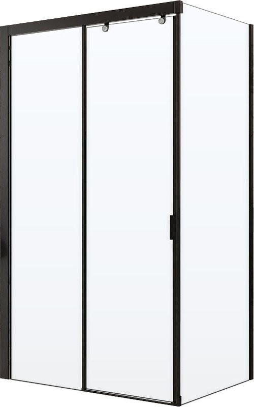 Душевой уголок Ceruttispa Marbella 120B-L 120x80, профиль черный
