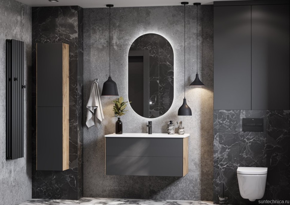 Зеркало AQUATON Альто 50 с подсветкой