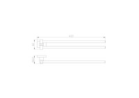 Полотенцедержатель Wonzon & Woghand WW-9731 хром