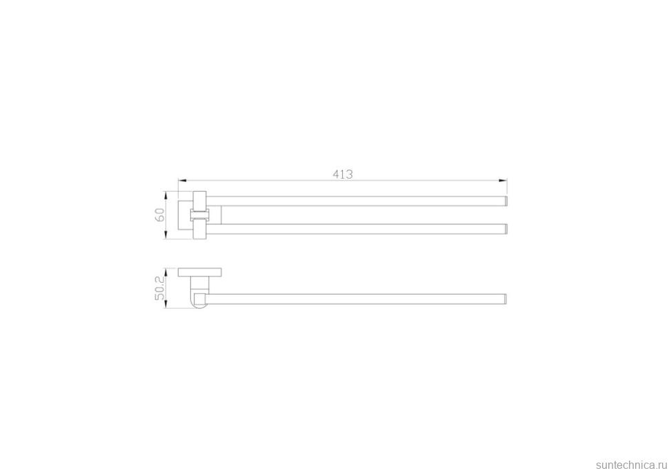 Полотенцедержатель Wonzon & Woghand WW-9731 хром