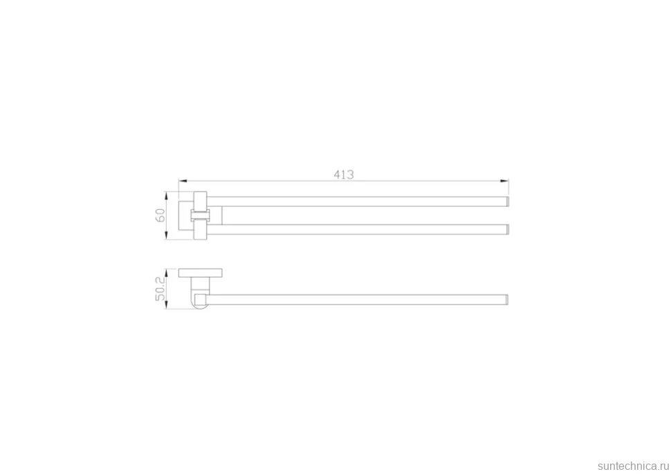 Полотенцедержатель Wonzon & Woghand WW-9731 хром