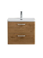 Мебель для ванной комнаты BelBagno Due 60 ручки хром полированный, rovere nature