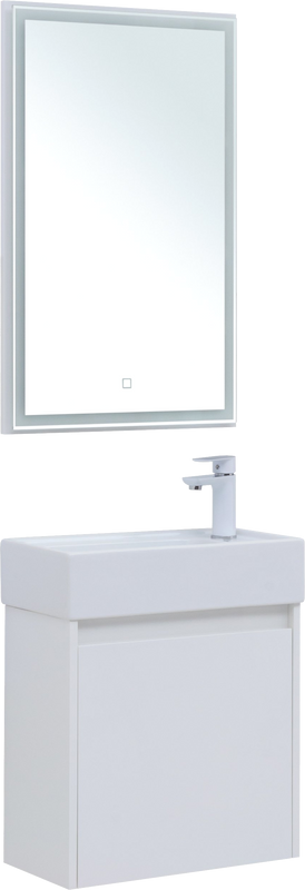 Мебель для ванной комнаты Aquanet Nova Lite 50 белый глянец