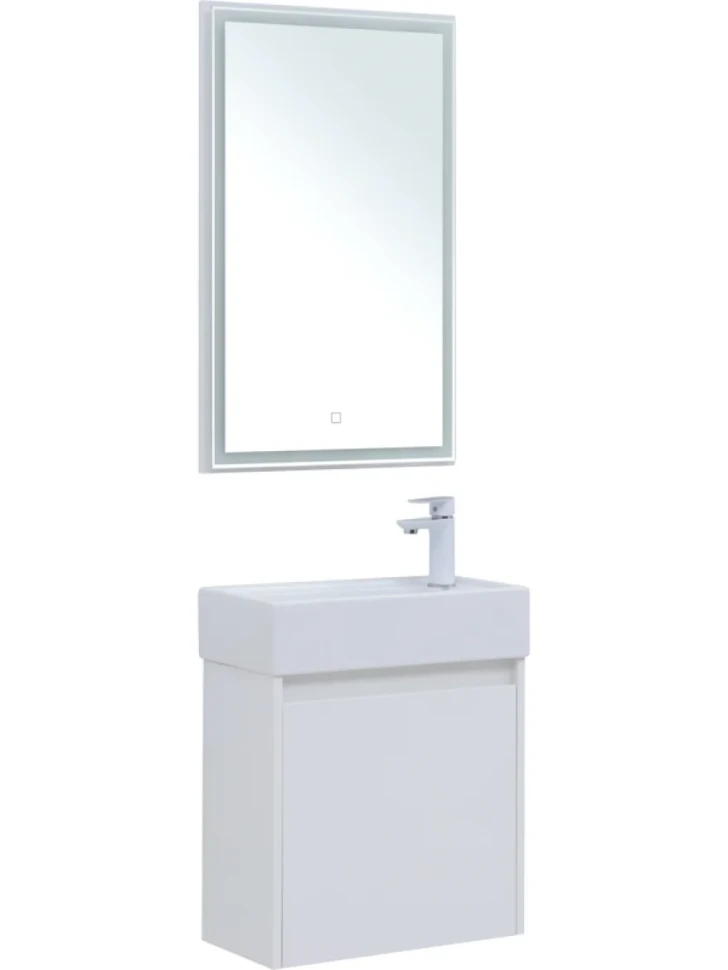 Мебель для ванной комнаты Aquanet Nova Lite 50 белый глянец