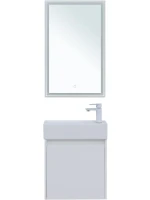 Мебель для ванной комнаты Aquanet Nova Lite 50 белый глянец