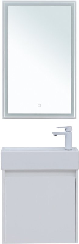 Мебель для ванной комнаты Aquanet Nova Lite 50 белый глянец