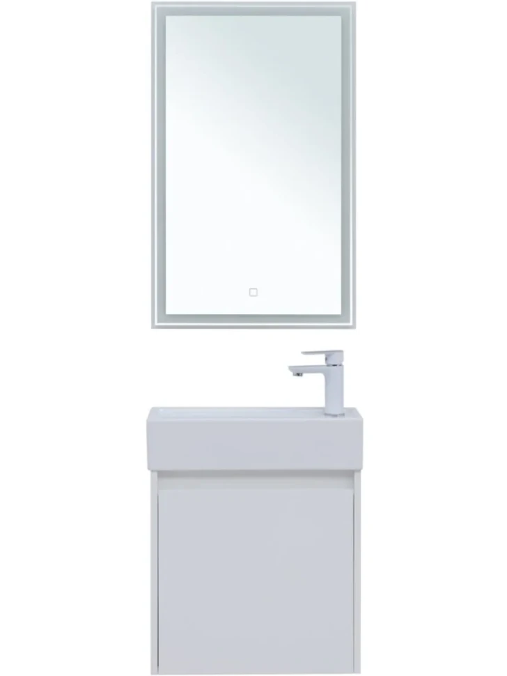 Мебель для ванной комнаты Aquanet Nova Lite 50 белый глянец