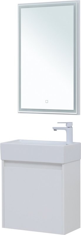 Мебель для ванной комнаты Aquanet Nova Lite 50 белый глянец