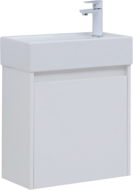 Мебель для ванной комнаты Aquanet Nova Lite 50 белый глянец
