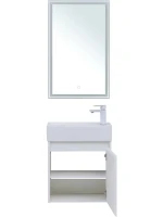 Мебель для ванной комнаты Aquanet Nova Lite 50 белый глянец