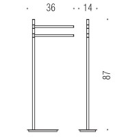 Стойка Colombo Design Square B9901.CR хром