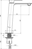 Смеситель для раковины KERAMA MARAZZI Fioretto V2CR205LLKM