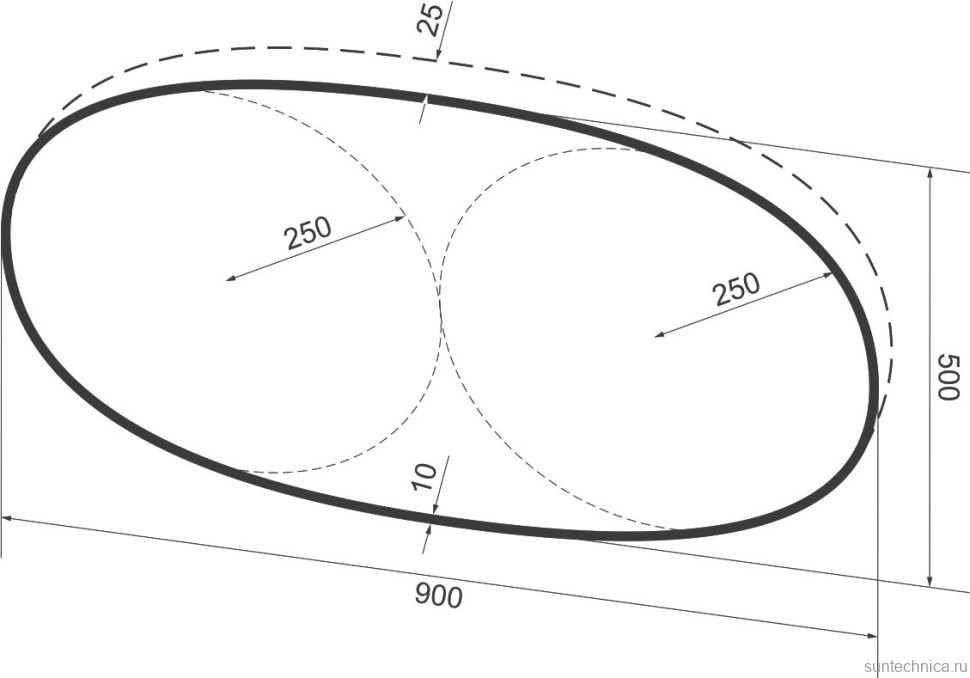 Зеркало Wellsee 7 Rays’ Spectrum 90х50 с подсветкой, черное матовое