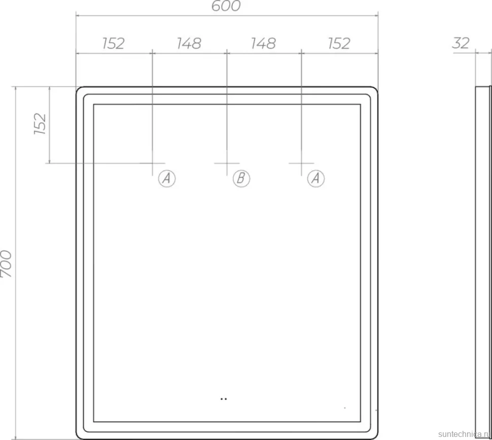 Мебель для ванной комнаты Vigo Geometry 60 напольная, бетон, раковина Como 60