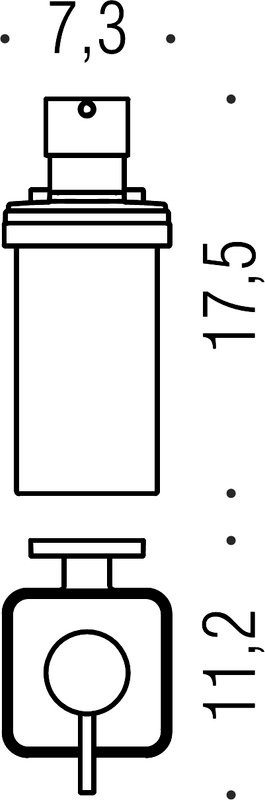 Набор Стакан Colombo Design BasicQ B3702.CR-VAN + Дозатор B9337.CR-VAN