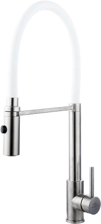 Смеситель для кухни Fashun A54111-8 сатин, белый