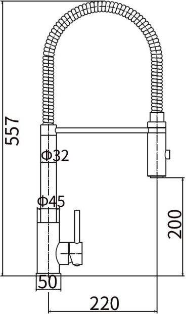 Смеситель для кухни Fashun A54111-8 сатин, белый