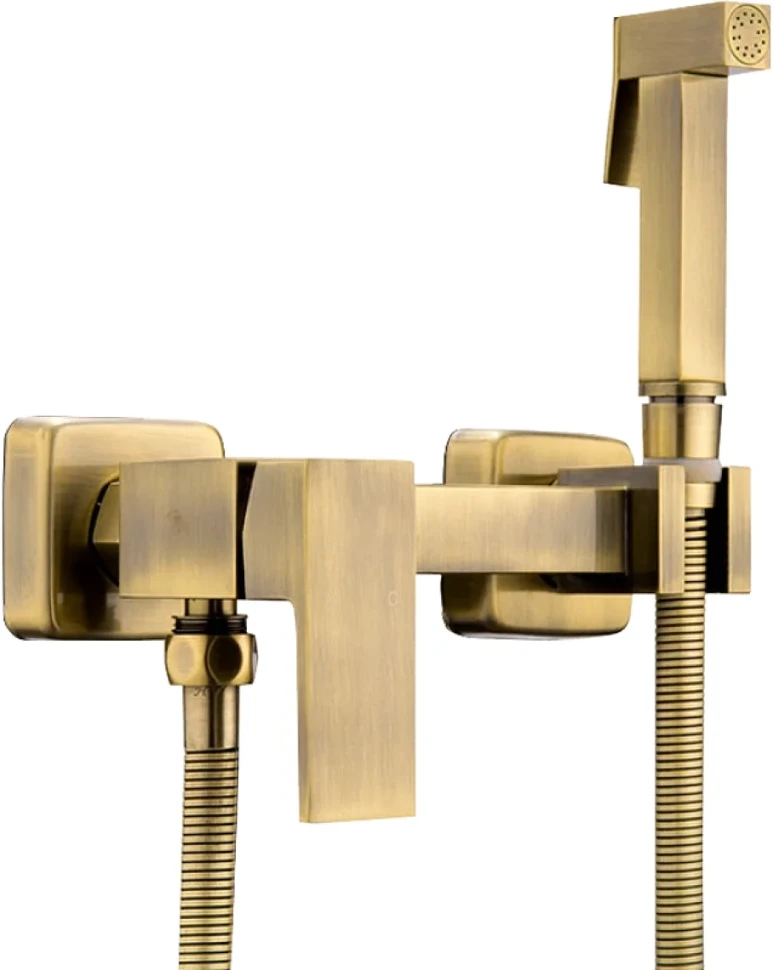 Гигиенический душ Haiba HB5513-4 со смесителем, бронза