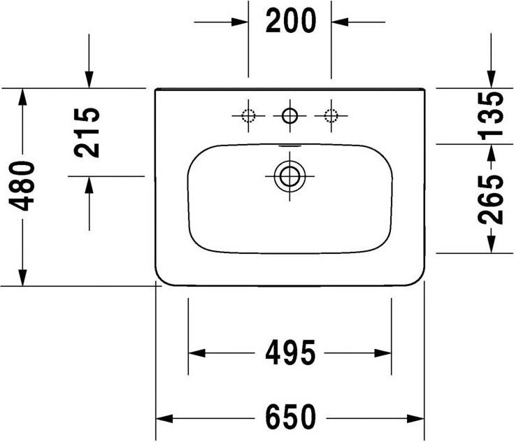 Мебельная раковина Duravit DuraStyle 232065