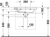Мебельная раковина Duravit DuraStyle 232065