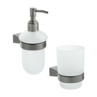 Набор Стакан Fixsen Trend Graphite 98006 + Дозатор 98012 Набор Стакан Fixsen Trend Graphite 98006 + Дозатор 98012