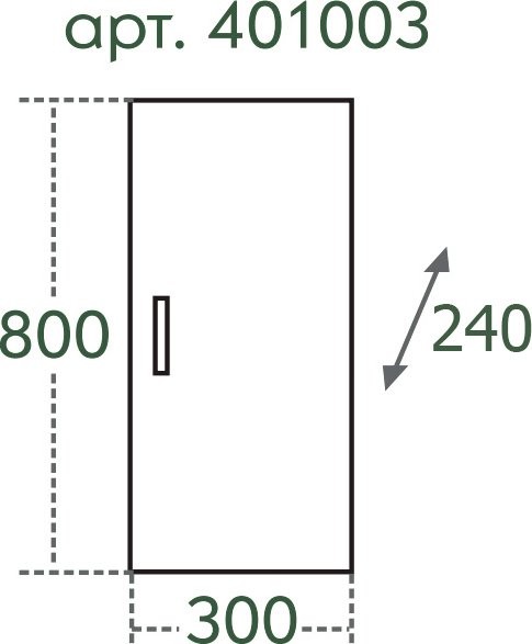 Шкаф СанТа Стандарт ПШ 30х80